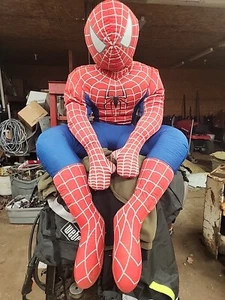 Life Size Stuffed SPIDERMAN 5 Foot TALL. 20 INCHES WIDE ( SHOULDERS) TOY FACTORY - Picture 1 of 11