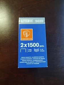 Rapid 5020 Tackerpatronen 2er Pack 1500 EA für 5020e 5025e Elektrotacker - Bild 1 von 2