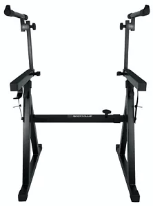Rockville Z55 Z-Style 2-Tier Keyboard Stand+Bag Fits Yamaha PSR-EW410 - Picture 1 of 11