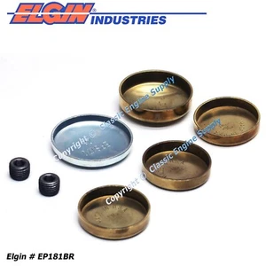 New Brass Freeze Plug Kit Fits Some 1983-2002 AMC Dodge Eagle & Jeep 2.5L 4 Cyl - Picture 1 of 4