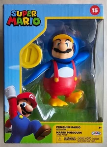 Super Mario, Penguin Mario 4" Figure Jakks Pacific, World Of Nintendo, New - Picture 1 of 6