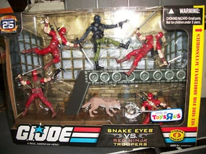 GI JoeSealed Conjunto Completo 25 OJOS DE SERPIENTE VS SOLDADOS NINJA ROJOS TRU Exclusivo - Imagen 1 de 1
