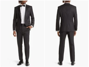 Hugo Boss Men's Black H-Huge Wool Tuxedo Size 42 R - Picture 1 of 12