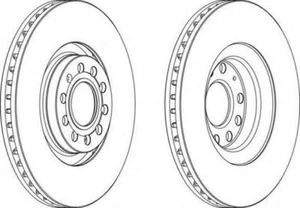 DDF1705 DISCHI FRENO ANTERIORI AUDI A6 ALLROAD I DAL 2000 AL 2005 - Imagen 1 de 1