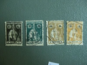 Macao 4 francobolli Ceres da Michel n. 209-249 ges. (-eg) - Foto 1 di 2