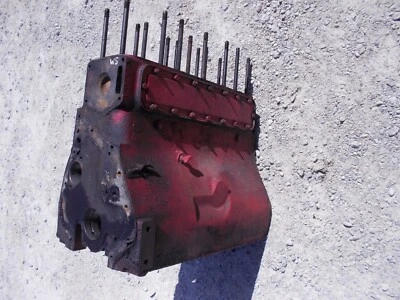 Farmall Super M SM SMTA MTA  tractor original IH C264 engine motor block - Image 1 of 4