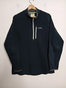 Kathmandu 1/4 Zip Fleece Mens Size M Medium Navy Blue Jacket Worn Pullover - Picture 1 of 14
