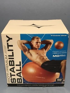 Fitness Gear 65 cm Premium Pelota de Estabilidad con DVD - NUEVO - Imagen 1 de 4