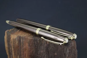 Set de escritura Schaeffers pluma estilográfica y bolígrafo bronce - Imagen 1 de 3