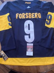 FILIP FORSBERG SIGNED AUTOGRAPH NASHVILLE PREDATORS WINTER CLASSIC JERSEY JSA - Picture 1 of 3