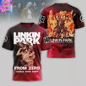 NEU Linkin Park From Zero World Tour 2025 3D gedrucktes T-Shirt - Bild 1 von 2