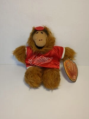 1988 ALF Orbiters Baseball Team Plush Hand Puppet Doll Burger King Vintage New - Image 1 of 4