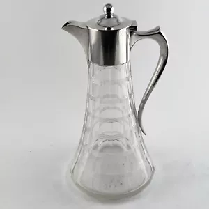 Stylish Plain John Grinsell & Sons Silver Plated Claret Jug - Picture 1 of 6