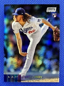 2020 #255 Dustin May Topps Stadium Club Chrome Baseball Refractor RC Dodgers - Picture 1 of 2