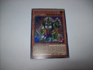 Yugioh Dinowrestler Pankratops Secret Rare 1st Edition BLHR-EN070 LP Free Ship - Picture 1 of 3