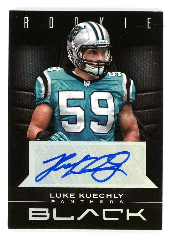 2012 Panini Black LUKE KUECHLY ROOKIE AUTO insert Carolina Panthers 160/199 - Image 1 of 2