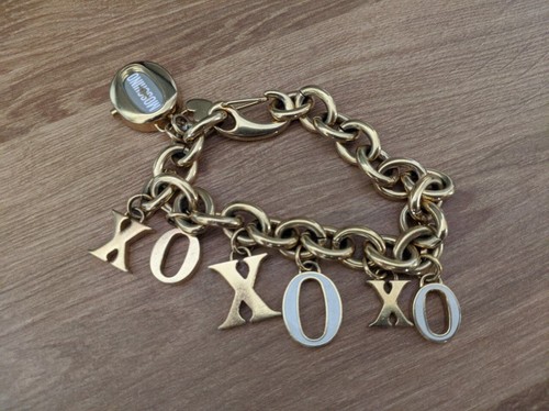 MOSCHINO OROLOGIO ORIGINALE PLACCATO ORO BRACCIALE BACI E ABBRACCI XOXO 7753185517 60389