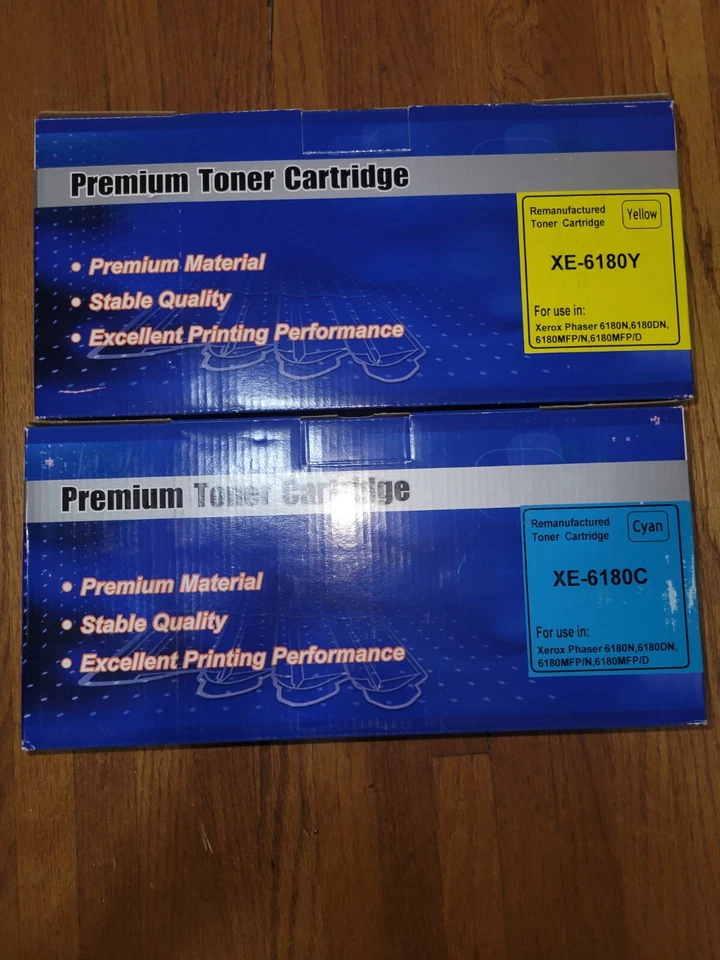 2 Toner Cartridge For Phaser 6180 - Cyan And Yellow - Image 1 of 1