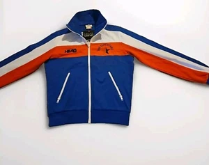 NEW 1970s  Head The Superstars Men’s full zip jacket Tennis Wear Made Hong Kong - Picture 1 of 13