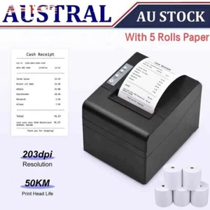 80mm USB & LAN Thermal Receipt Printer Kit Auto Cutter ESC/POS Print Machine AU - Picture 1 of 12