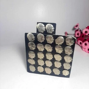 25 Stück Vintage Anstecknadeln Pins, Atatürk Türkische Vorfachnadeln Silberfarben - Bild 1 von 6