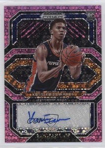 2021-22 Panini Prizm Draft Picks Pink Circles /20 Kessler Edwards Rookie Auto RC