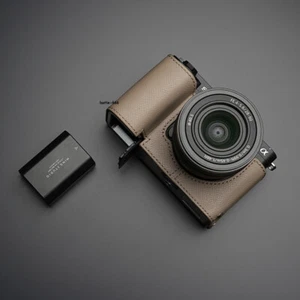 Leather Half Case For Sony ZVE1 ZV-E1 Camera Insert Handmade Retro Cover MrStone - Picture 1 of 22