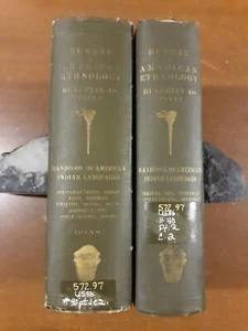 Handbook Of American Indian Languages, Franz Boas, 2 Vol. 1911-22, X-lib., Fair - Picture 1 of 20