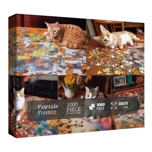 Cat Puzzles for Adults 1000 Piece Kitten Kitty Funny Jigsaw Puzzle Puzzle on ... - Picture 1 of 7