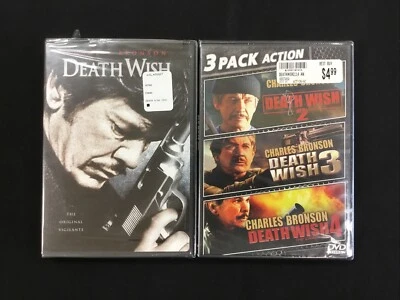 Death Wish 1 2 3 4 DVD Lot Charles Bronson BRAND NEW SEALED 1-4 FREE SHIPPING - Image 1 of 3