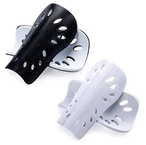Soccer Shin Guards, 2 Pair Lightweight and Breathable Shin black and white - Picture 1 of 8