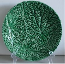 Pretty/Old Majolica Green Overlapping Leaf Plate, Circa 1880