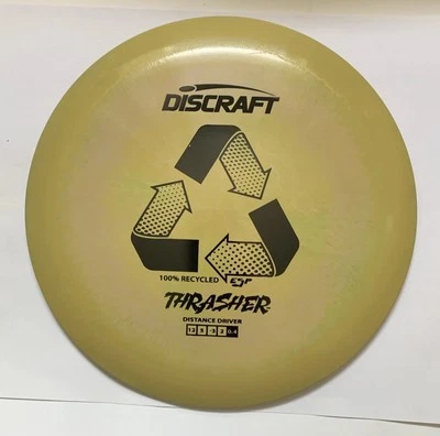 Discraft Discs ESP 100% recycled Yellow and Green Thrasher Lightweight 161 Grams - Image 1 of 4