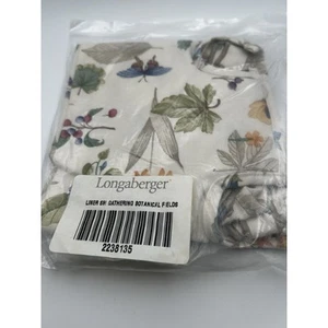 Longaberger Small Gathering Basket Liner - Botanical Fields Floral Fabric NEW - Picture 1 of 2