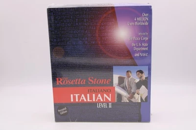Official Rosetta Stone Italian Level 2 Personal Edition NEW Sealed CD Rom Window - Image 1 of 4