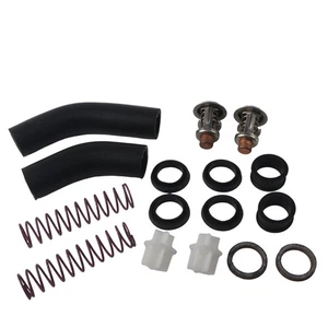 Thermostat Kit for Evinrude Johnson 65 80 85 88 90 100 110 112 115 140 HP Engine - Foto 1 di 9