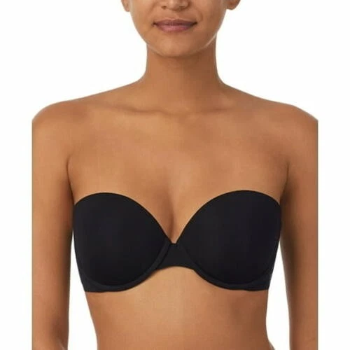 Sujetador sin tirantes DKNY Smooth Essentials negro 34DDD para mujer Foto 1 de 1