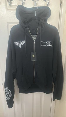 Sudadera con capucha Darc Sport Wish You Were Here con cremallera nueva con etiquetas talla grande Foto 1 de 4