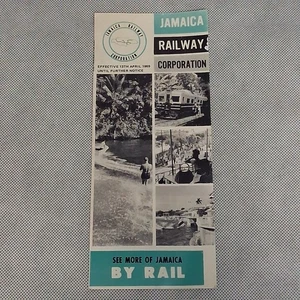 Jamaica Railway Timetable Railroad Jamaica Railroad Corporation 1969 - Imagen 1 de 4