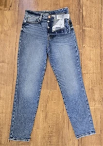 &Denim H&M Mom Jeans Damen 4 High Rise Stretch Button Fly Medium Wash Blau Denim - Bild 1 von 13