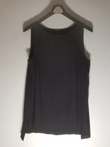 Eileen Fisher Women's 100% Silk Tank Top Black Size XL - Picture 1 of 10