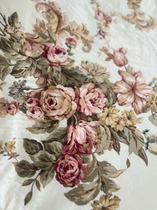 🌷IRIS BRITISH Ralph Lauren? QUILTED Sussex Gardens? FULL QUEEN DUVET Sateen - Picture 1 of 13