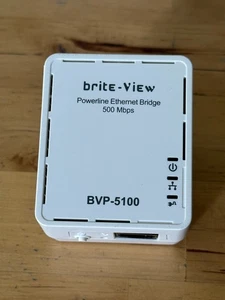 Brite-View Powerline BVP-5100 Ethernet Bridge 500mbps - Picture 1 of 3