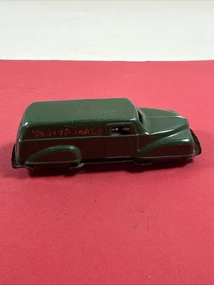 Camión de reparto Meier & Frank juguete de hojalata verde hecho en Japón vintage años 50 Foto 1 de 4