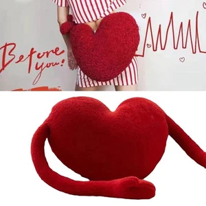 PP Cotton Love-shaped Pillow Soft Hand in Hand Pillow Cushion Ornaments - Picture 1 of 12