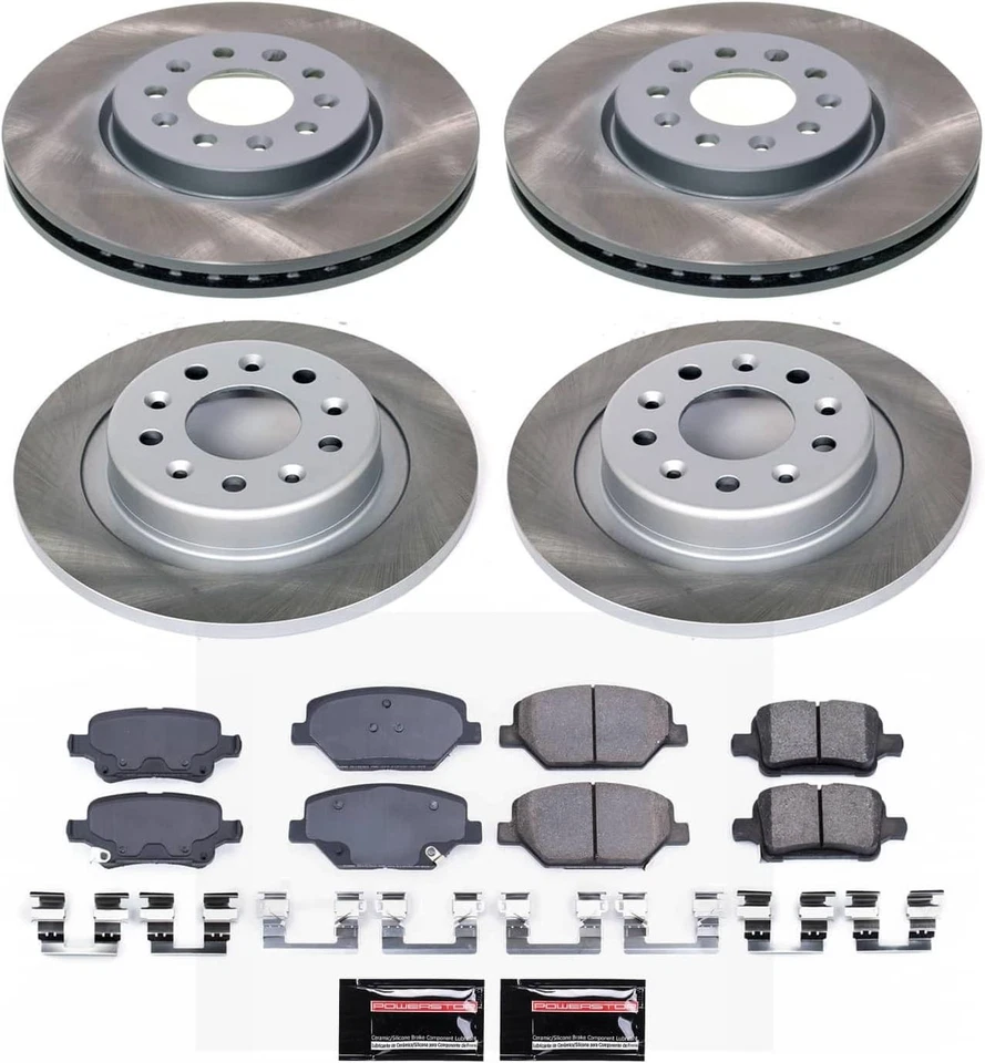 Kit de frenos Power Stop CRK7557 rotores pastillas Buick LaCrosse Regal GMC Terrain 17-20 Foto 1 de 4