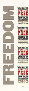US 4721 Civil Rights Emancipation Proclamation F panel strip 4 MNH 2013 - Picture 1 of 1