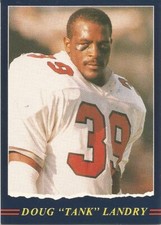 1989 JOGO CFL DOUG "TANK" LANDRY CALGARY STAMPEDERS #142 (LOUISIANA TECH)
