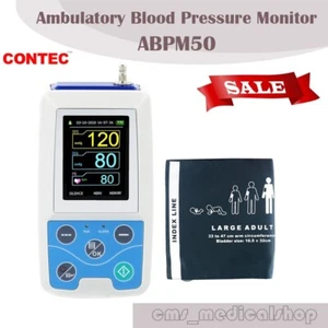CONTEC Ambulatory Blood Pressure Monitor+USB Software 24h NIBP Holter ABPM50