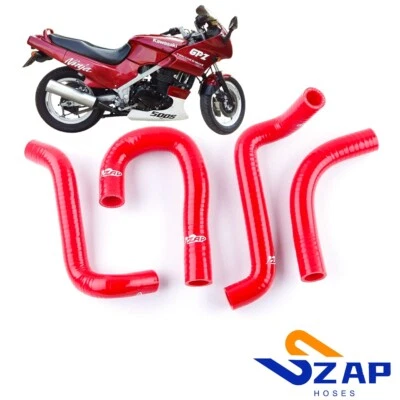 Kit de manguera de radiador de silicona roja para Kawasaki Ninja 500R EX500 GPZ500S 1994-2009 Foto 1 de 4
